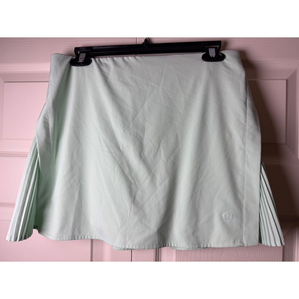 Lululemon Peek Pleat High-Rise Tennis Skirt Mint Moment Size 8 - Picture 3 of 14